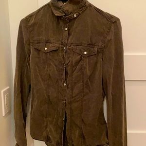 Burberry army like blouse